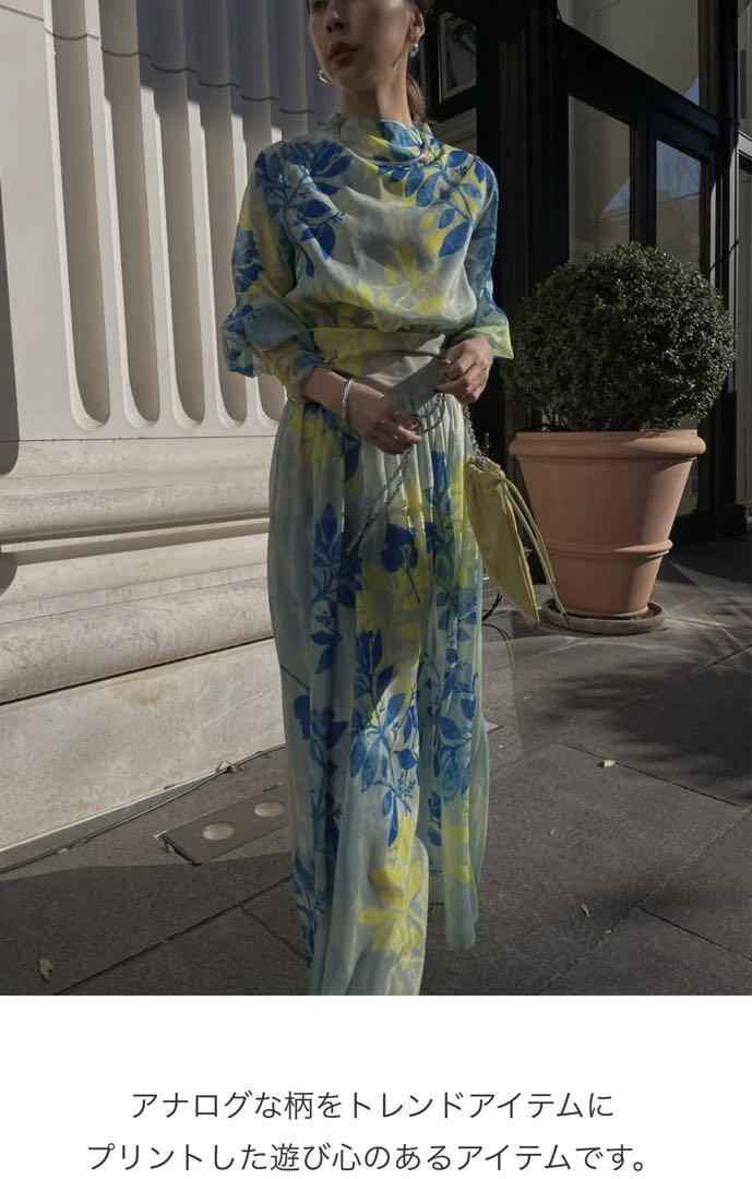 新品タグ付 MEDI ROLLER ART CHIFFON DRESS M 画像3