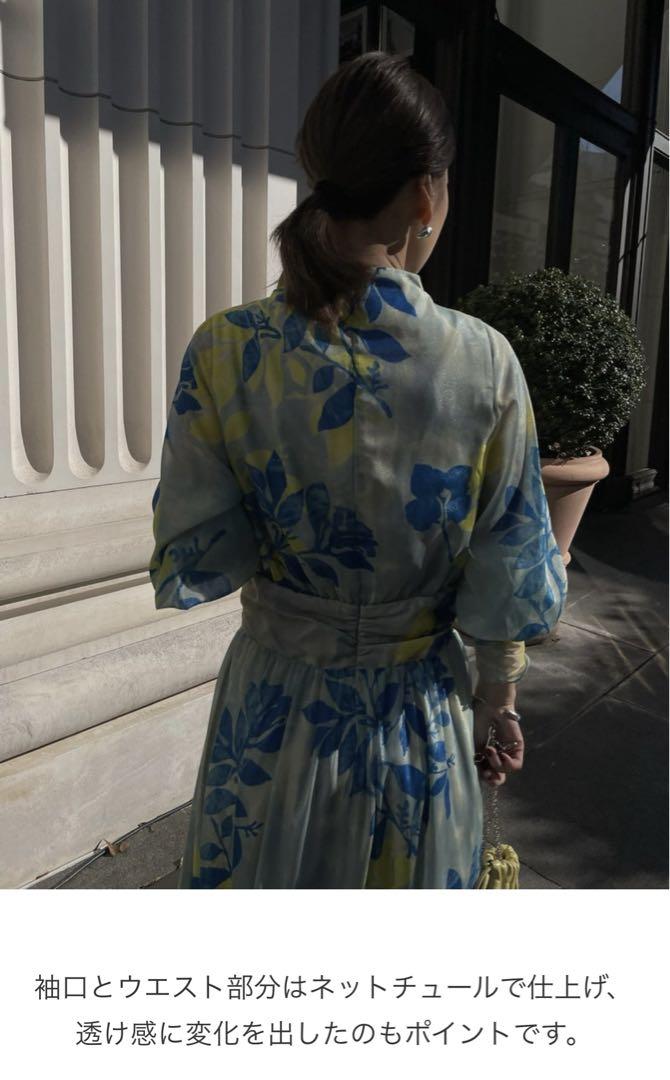 新品タグ付 MEDI ROLLER ART CHIFFON DRESS M 画像6