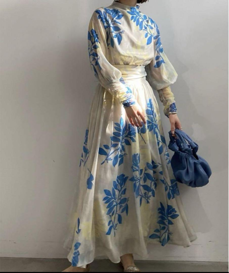 新品タグ付 MEDI ROLLER ART CHIFFON DRESS M 画像9