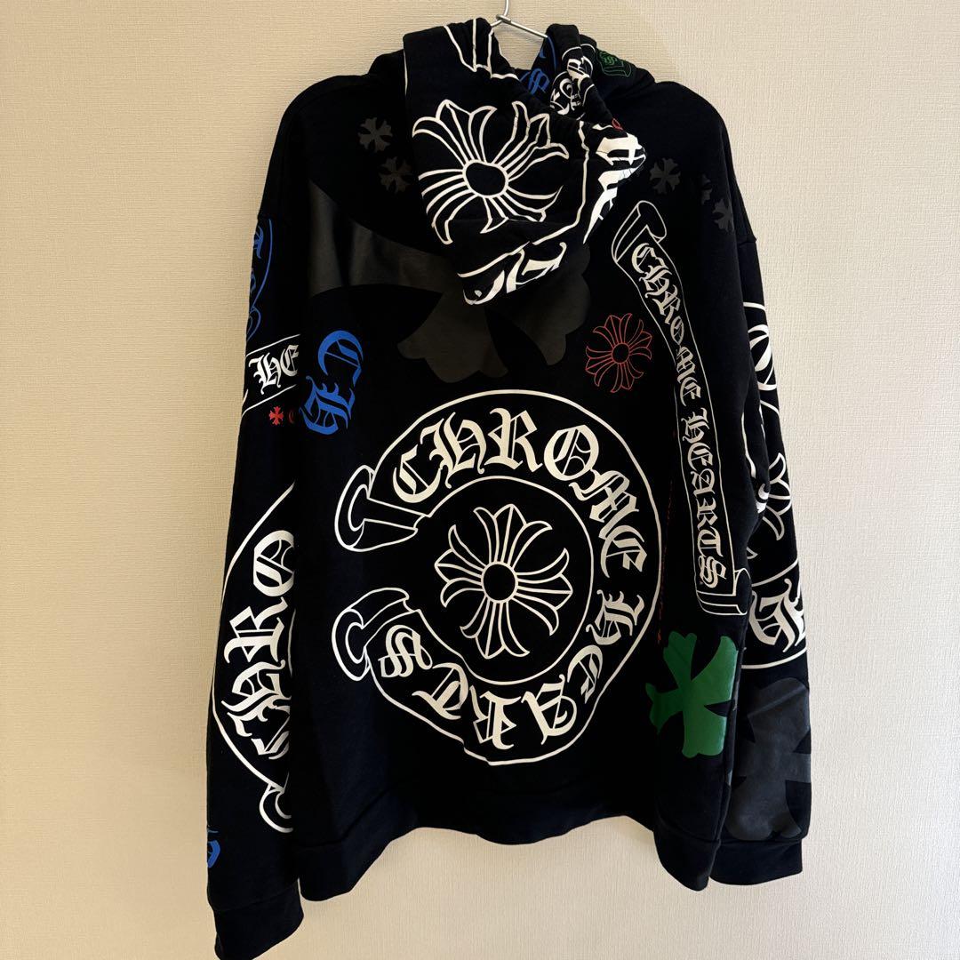 【中古】クロムハーツ CHROME HEARTS stencil hoodie