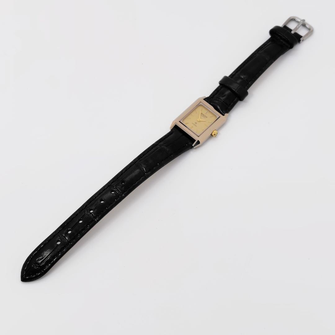 稼働品　RADO　腕時計　レディース　新品電池　クォーツ　ゴールド　新品ベルト