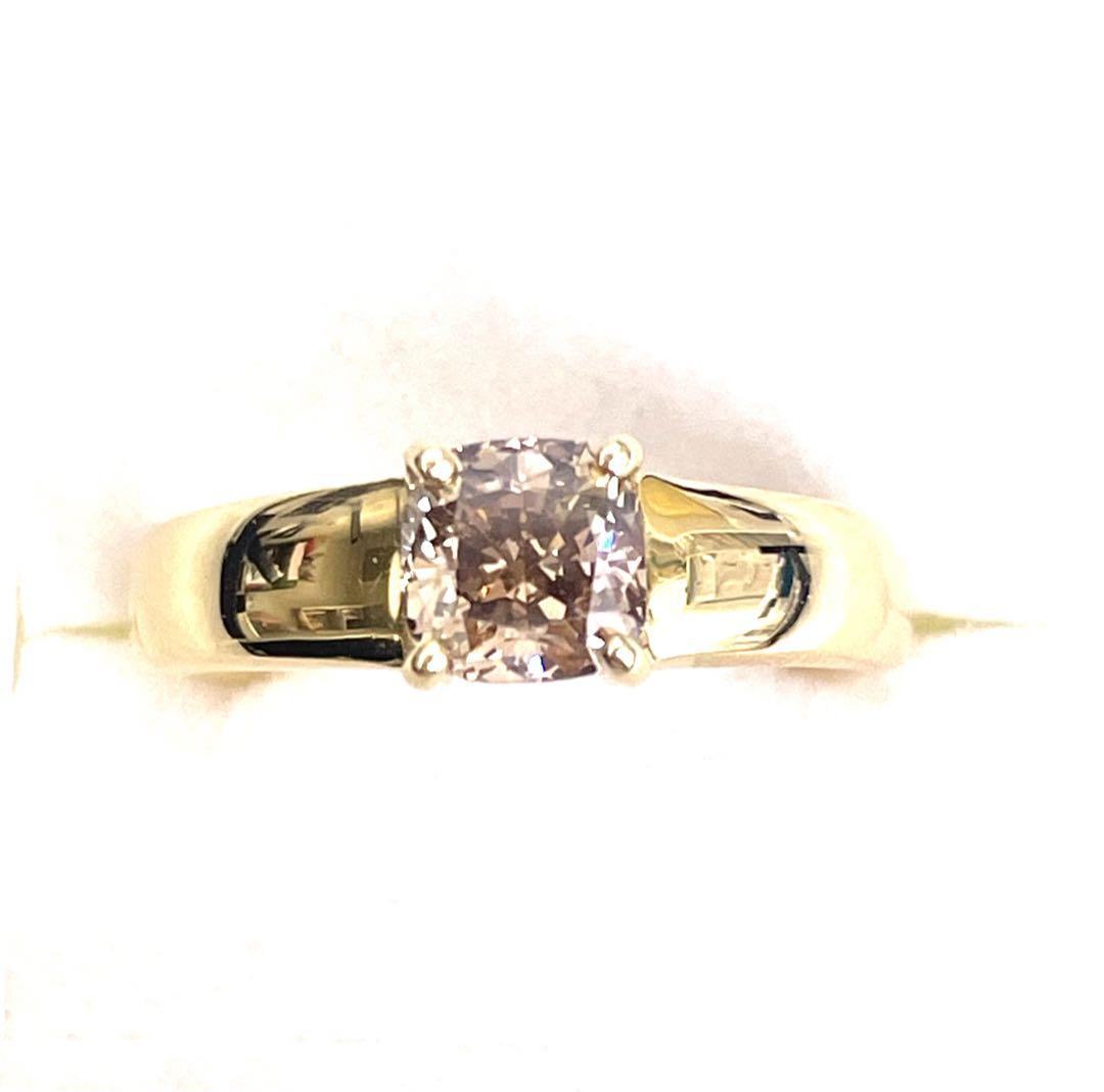 超美品 天然ダイヤモンド 一粒1カラット 18金 D1.00ct K18 リング 画像4