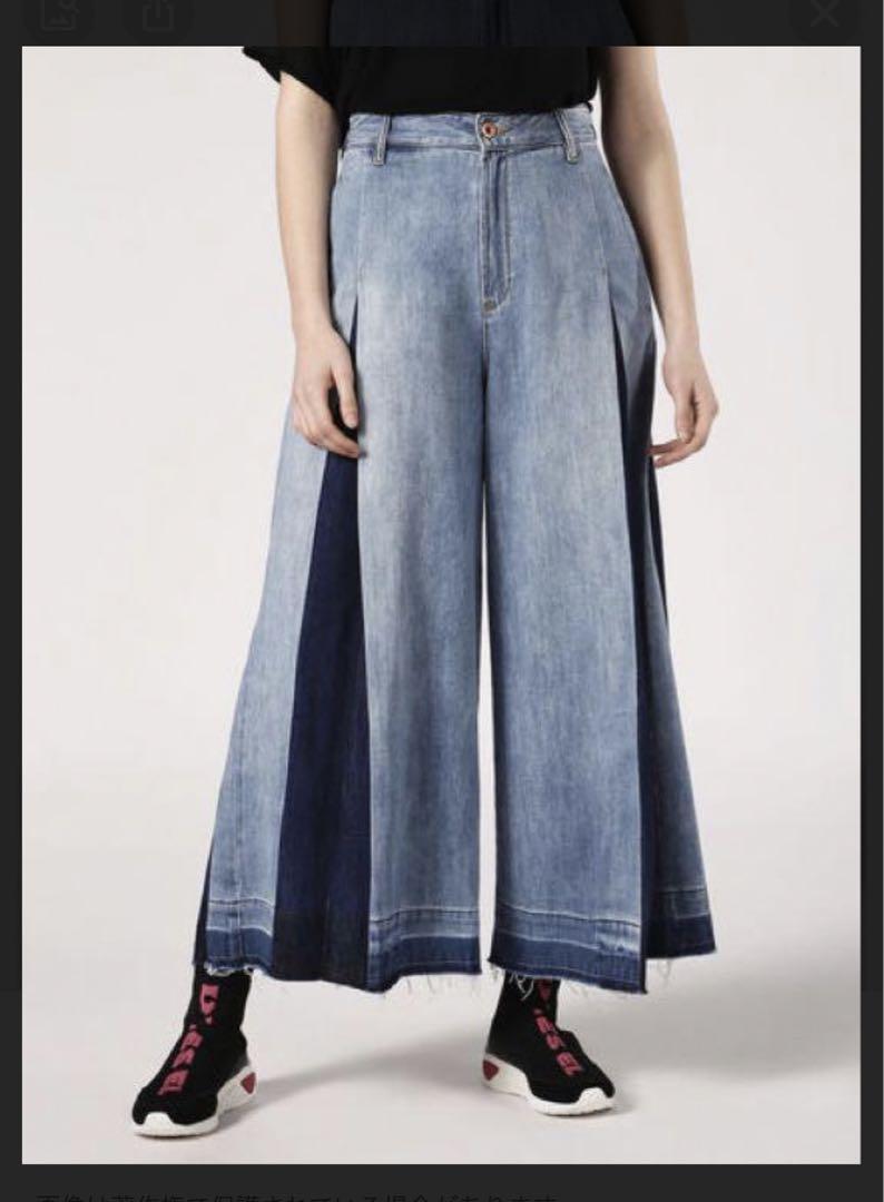 Diesel  デニムのワイドパンツ　Ｍサイズ