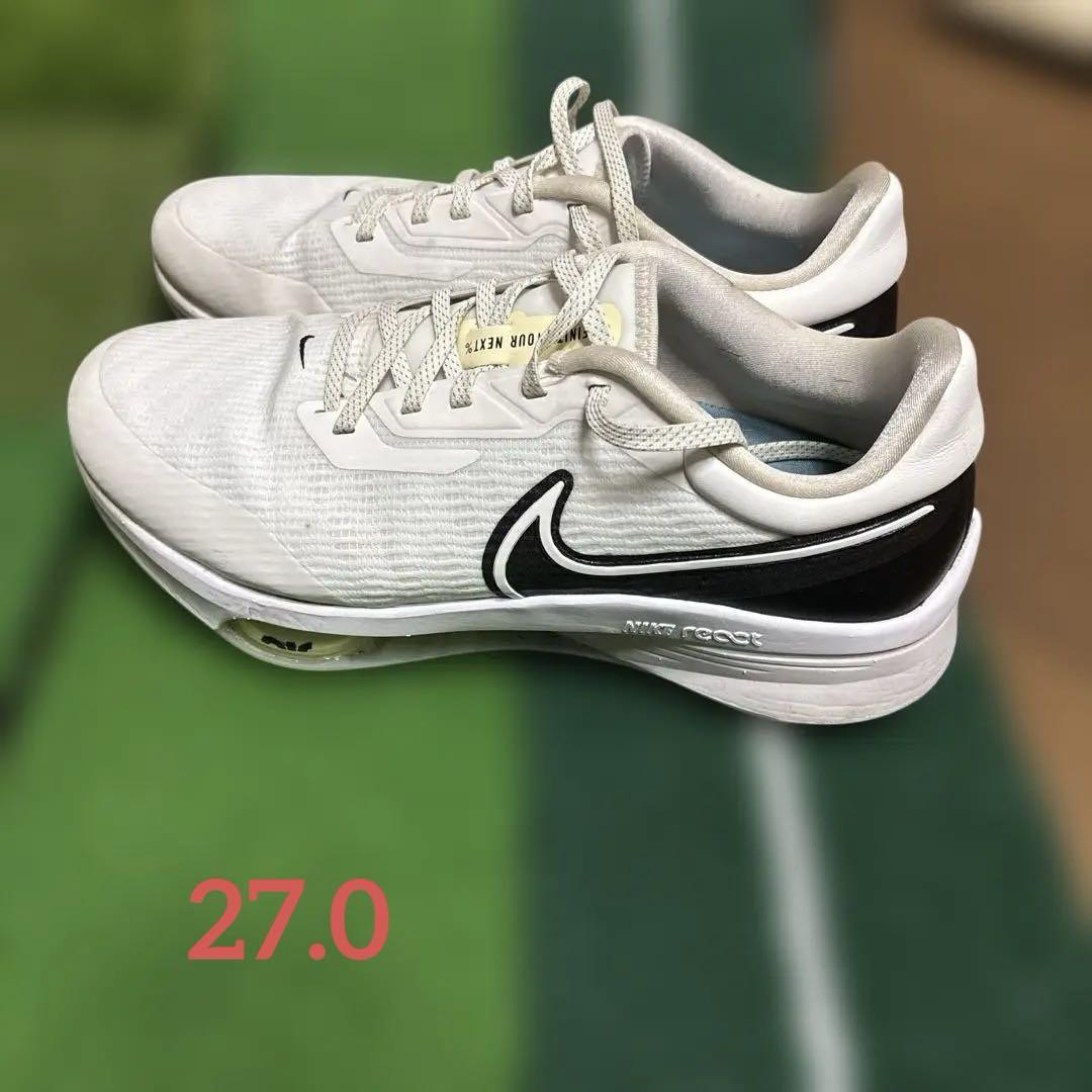Nike ゴルフシューズ ホワイト　27㎝ ナイキ 27 5cm フリー ゴルフ NM ゴルフシューズ｜Yahoo!フリマ