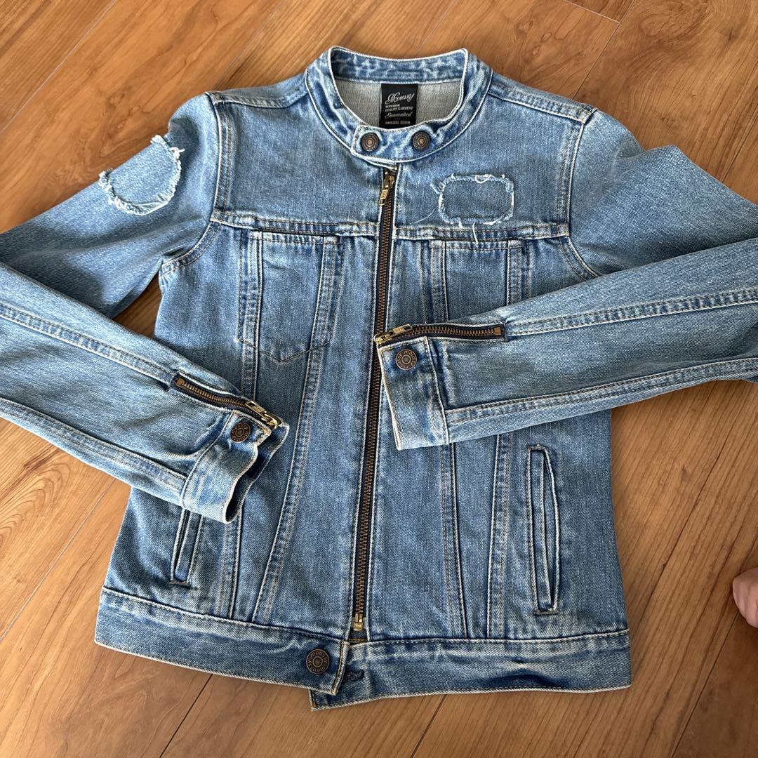 MOUSSY | DENIM BIKER ジャケット (デニムジャケット ) |SHEL
