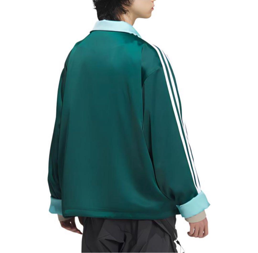 新品M Adidas チャイナ限定 長袖ジャケット グリーンJD3381