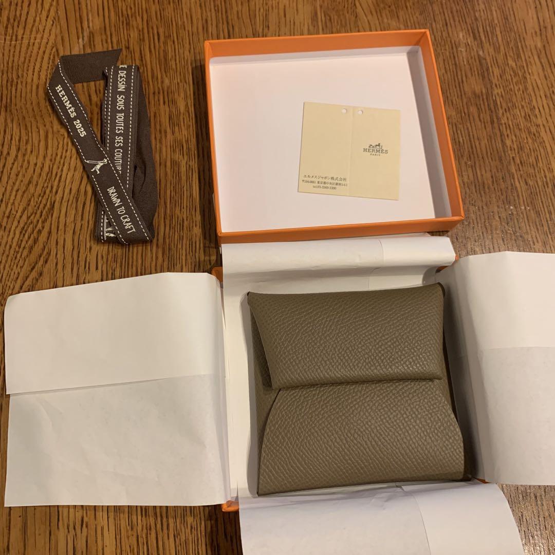 【新品未使用】エルメス　バスティア(エトゥープ) 新品未使用】エルメス/バスティア/コインケース/エトゥープ