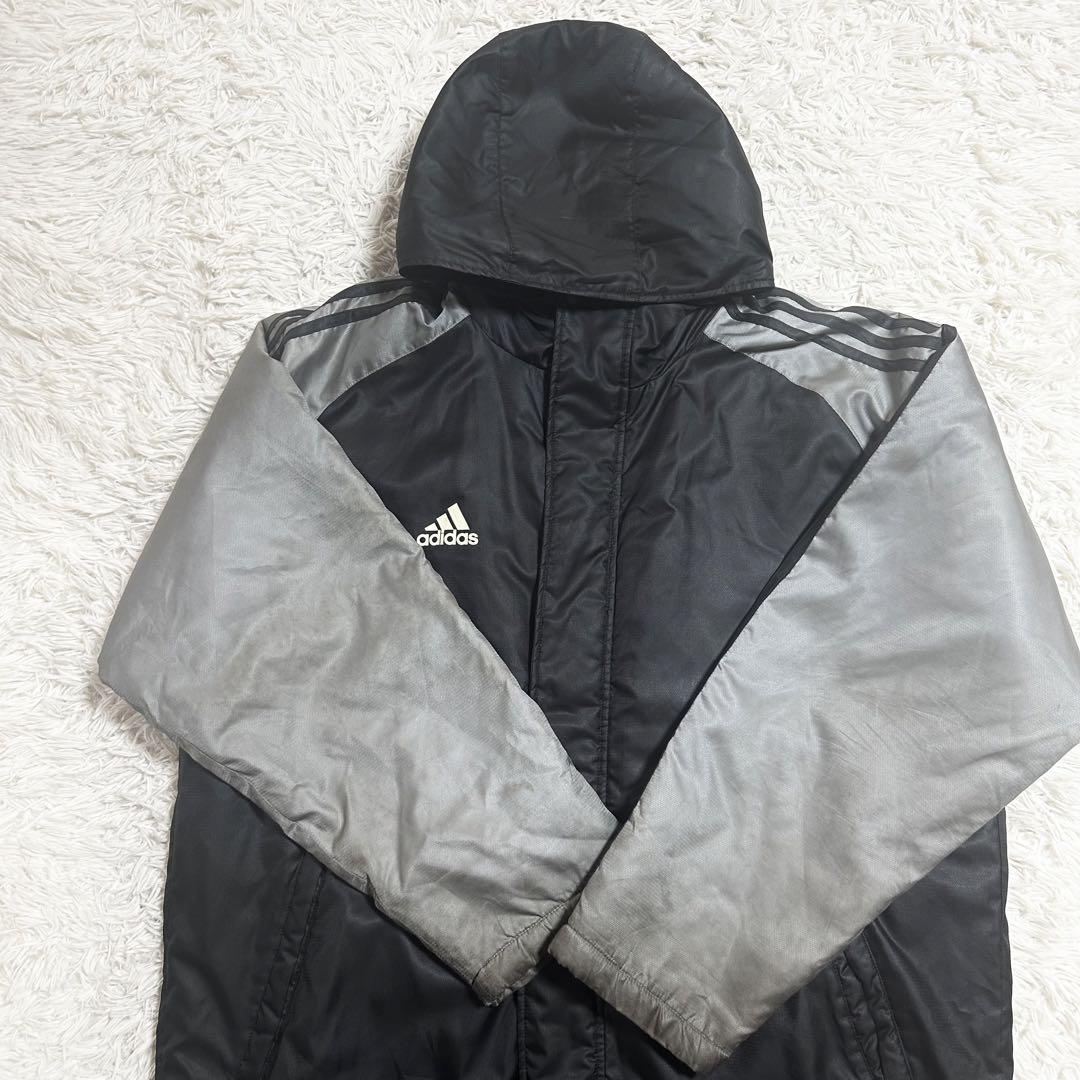 adidas ベンチコート フード付き - メルカリ