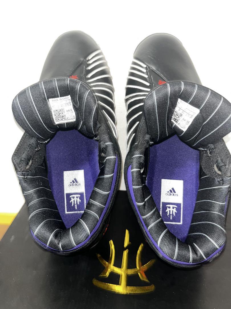 美品】adidas T-MAC 3 Restomod ブラック×パープル - メルカリ