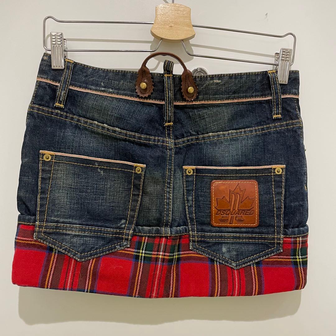 当季大流行 ディースクエアード☆DSQUARED2☆ローライズミニスカート