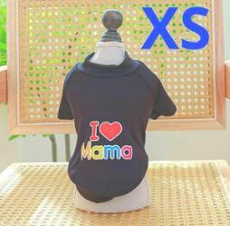 I love Mama 犬服 XSサイズ 黒