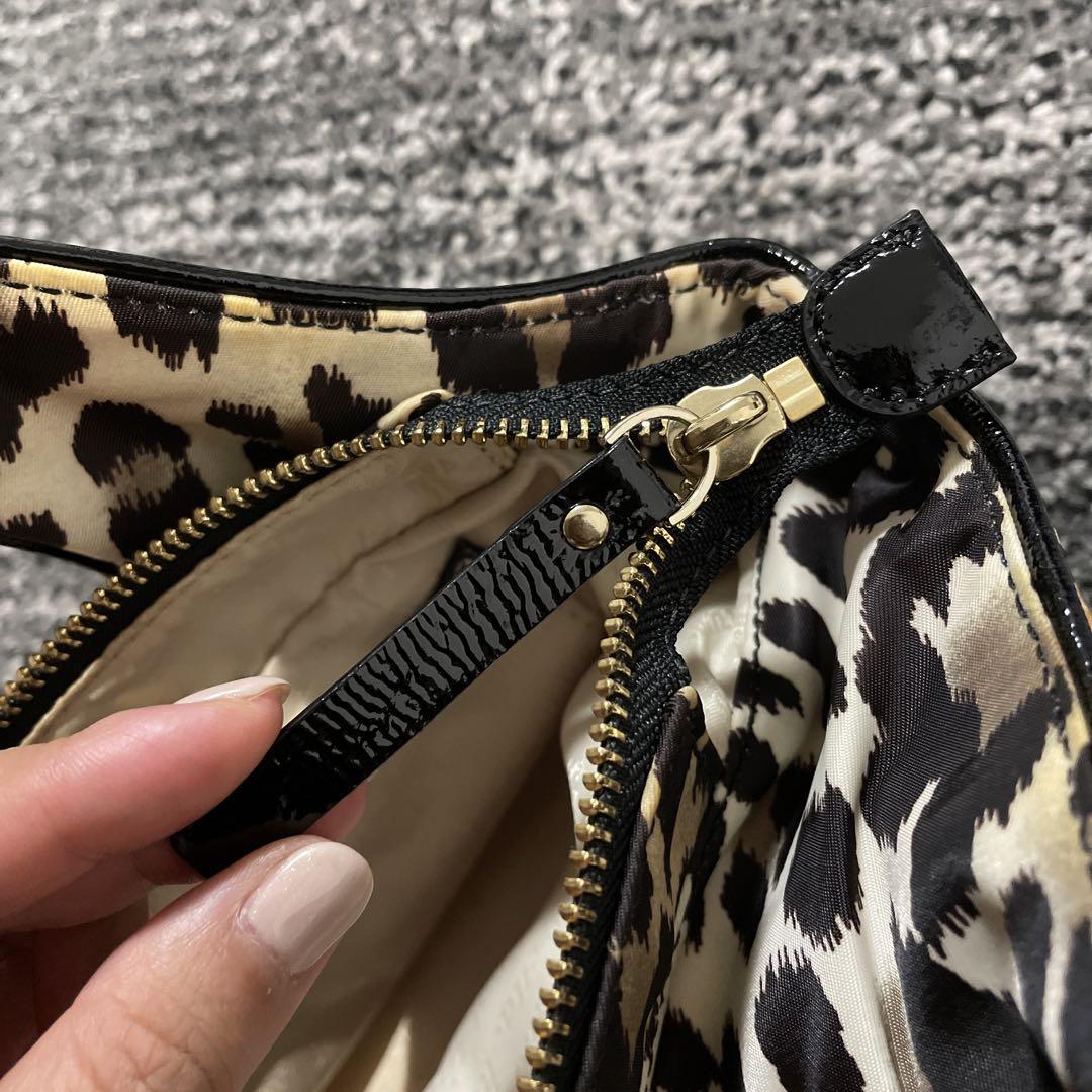 値下げ！】kate spade ヒョウ柄 バッグ - メルカリ
