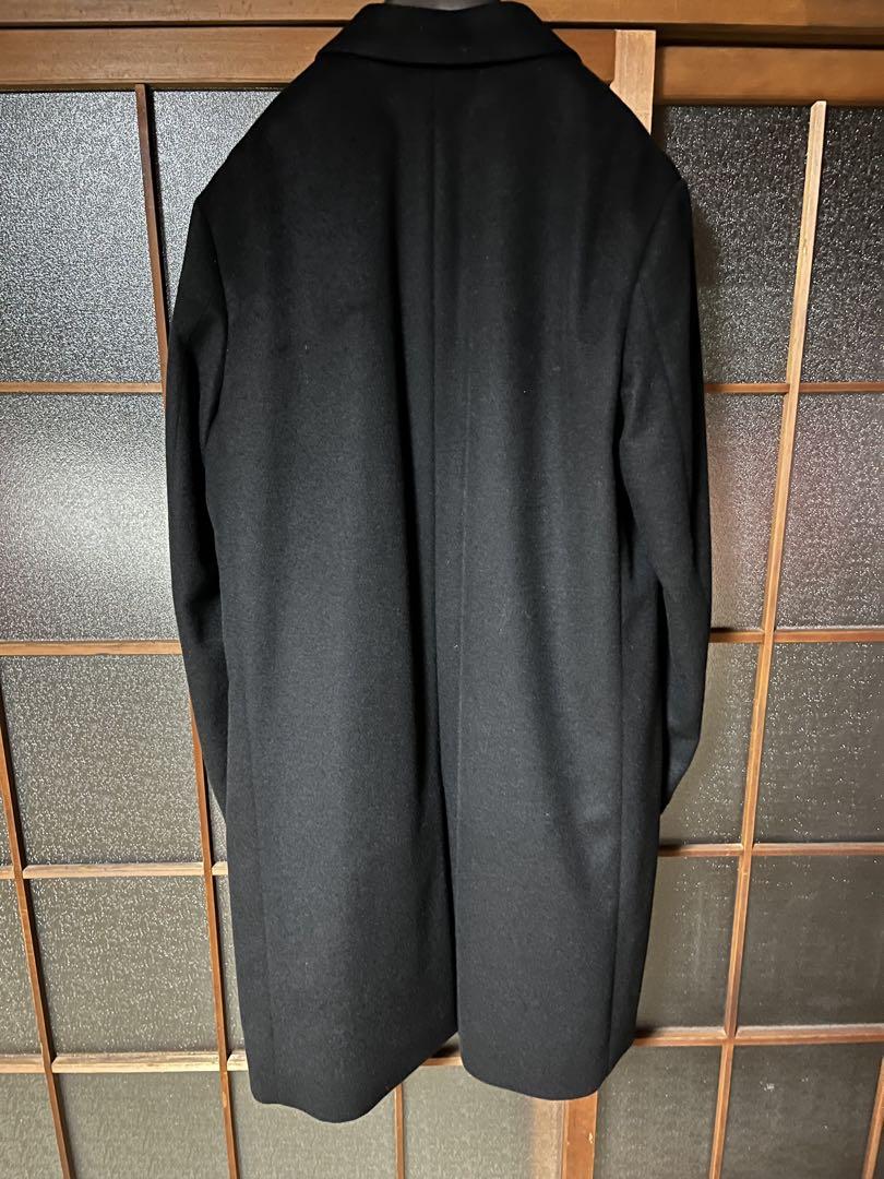 UNIQLO ウールカシミアチェスターコート　黒　L