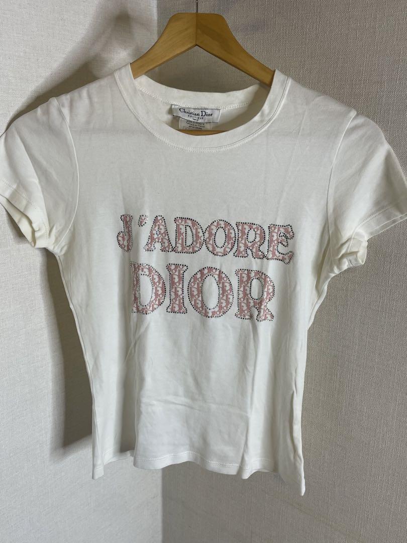 OLD DIOR/トロッター/ラインストーン/Tシャツ/L