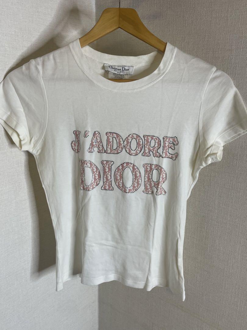 OLD DIOR/トロッター/ラインストーン/Tシャツ/L最後に