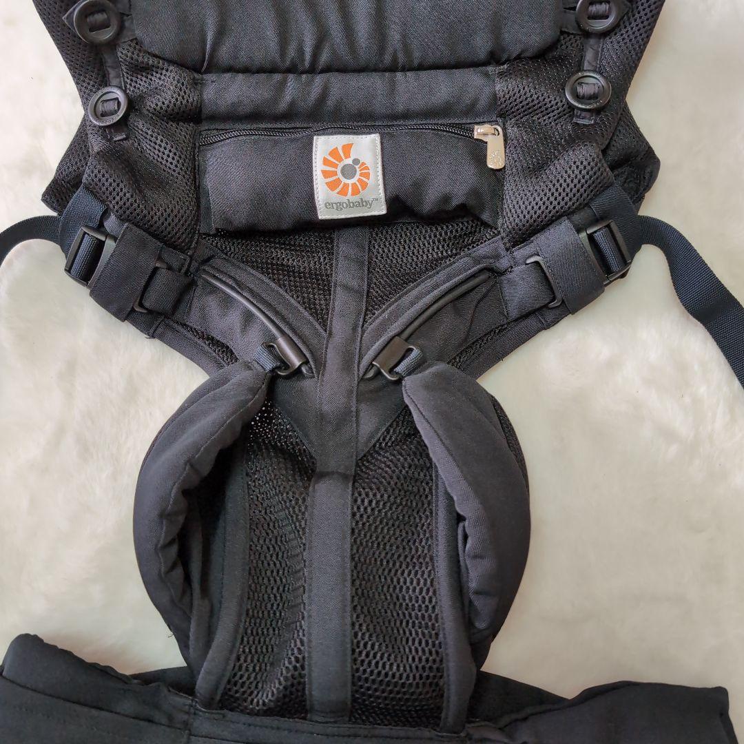 ✧美品【エルゴ】　OMNI360 クールエア　ブラック　抱っこひも　黒