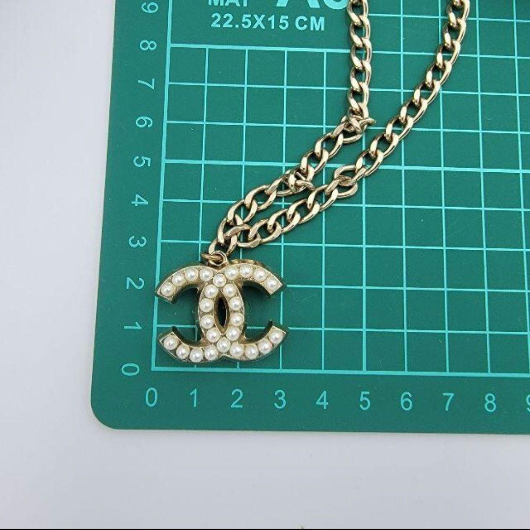 美品　大きめ　確実正規品　シャネル　パール　ネックレス
