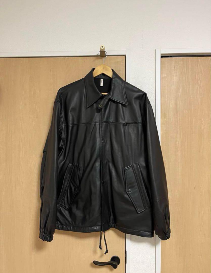 CCU 24SS ROBERT COACH JACKET レザーコーチジャケット