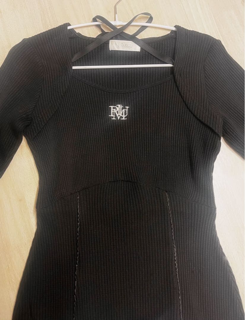 クロステープワッフルワンピース