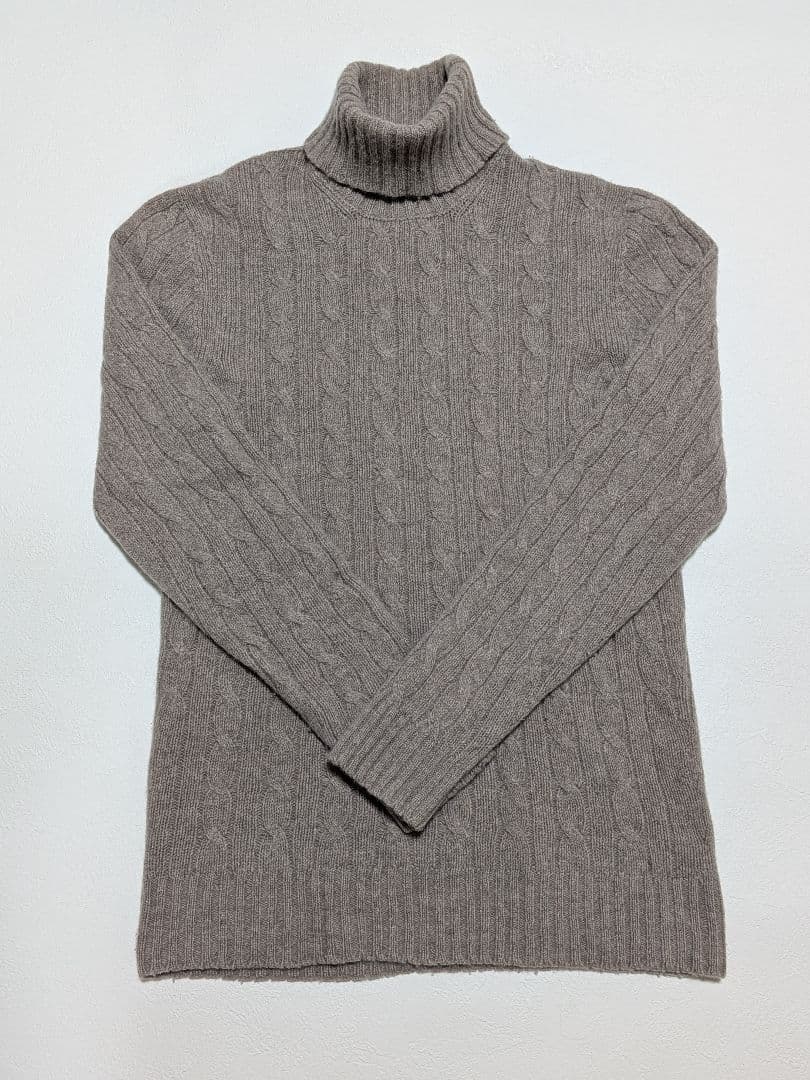 Drumohr ドルモア タートルネック ベージュ 46 SサイズS ZANONE WWW_HOMU-JOURNEY_COM