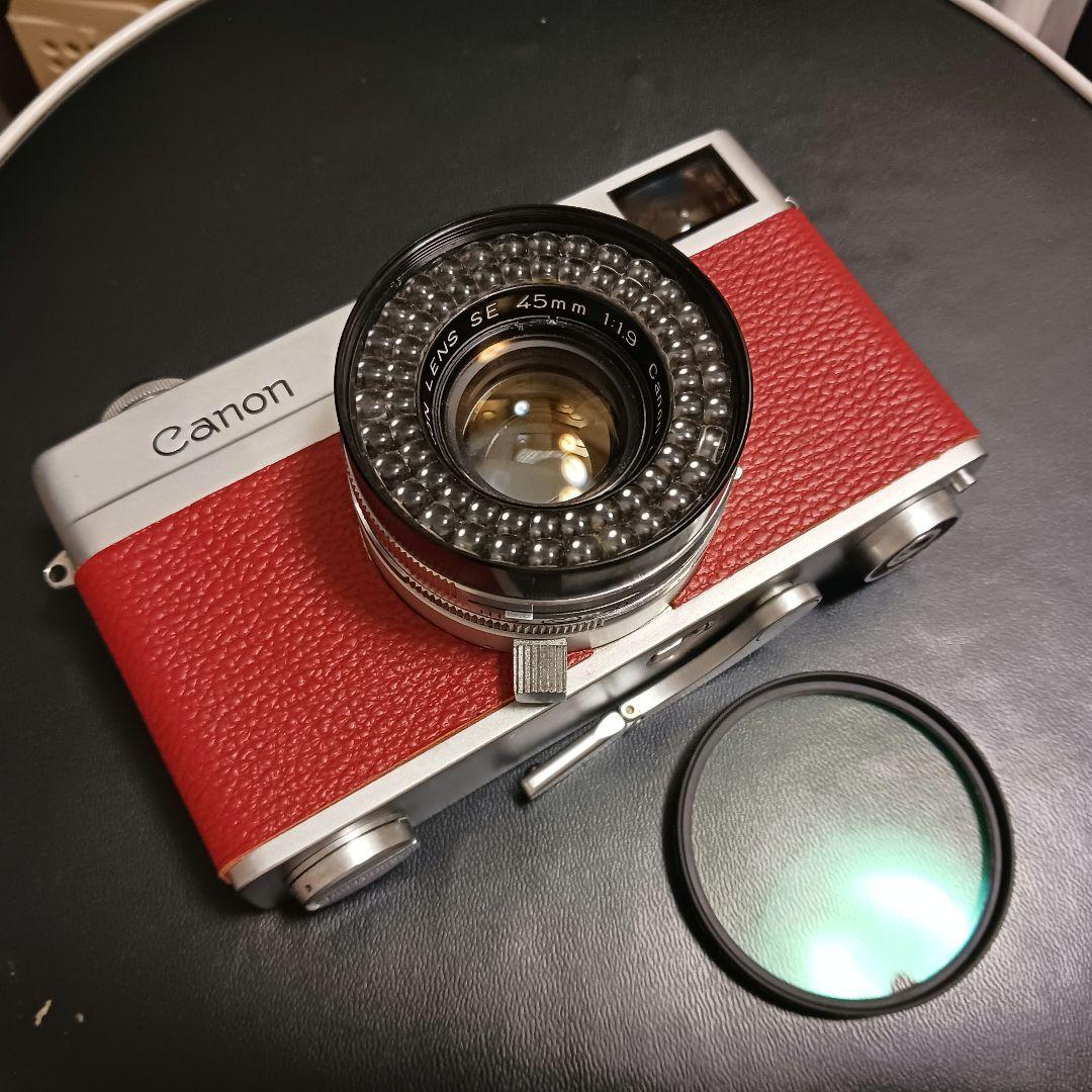 整備・実写済み⭐Canon 初代Canonet⭐貼り革リメイクで高級感を演出♪