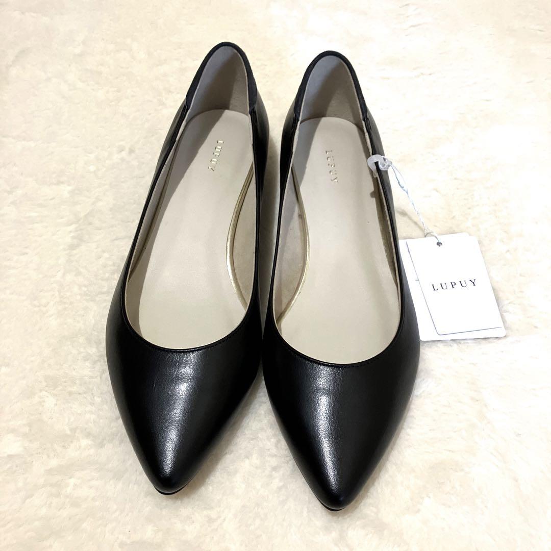 LUPUY❣️レディースパンプス❗️牛革日本製ブラック