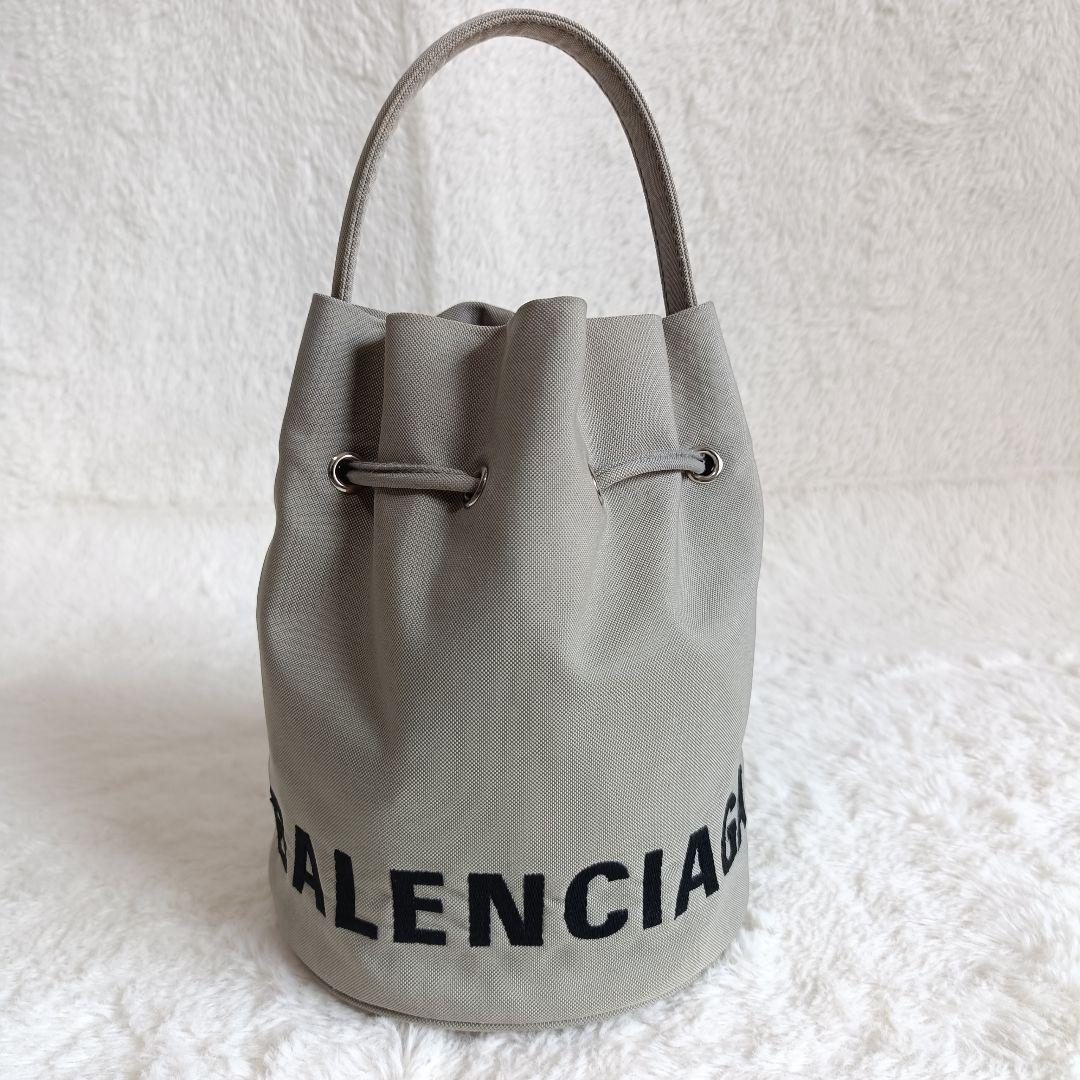 美品 バレンシアガ ウィール ドローストリング バケット XS 2way