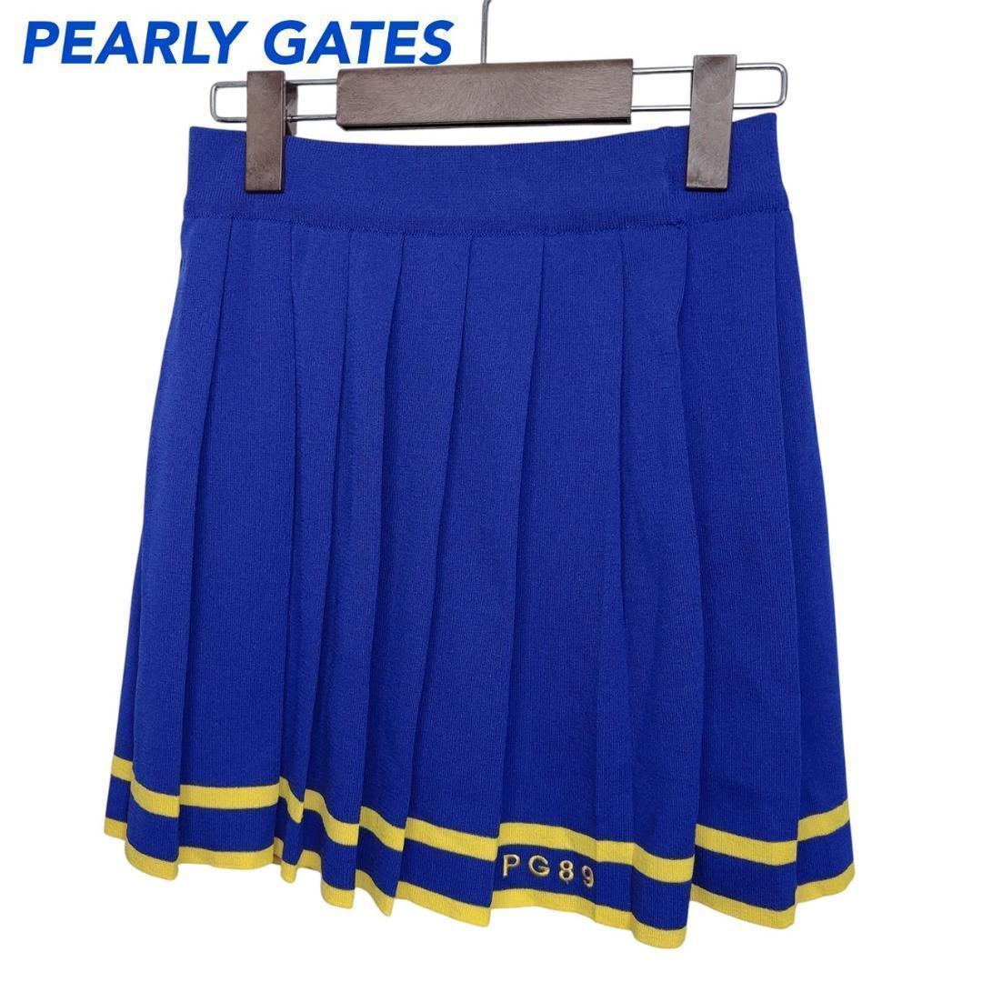 PEARLY GATES プリーツスカート 青 Sサイズ パーリーゲイツ ゴルフ