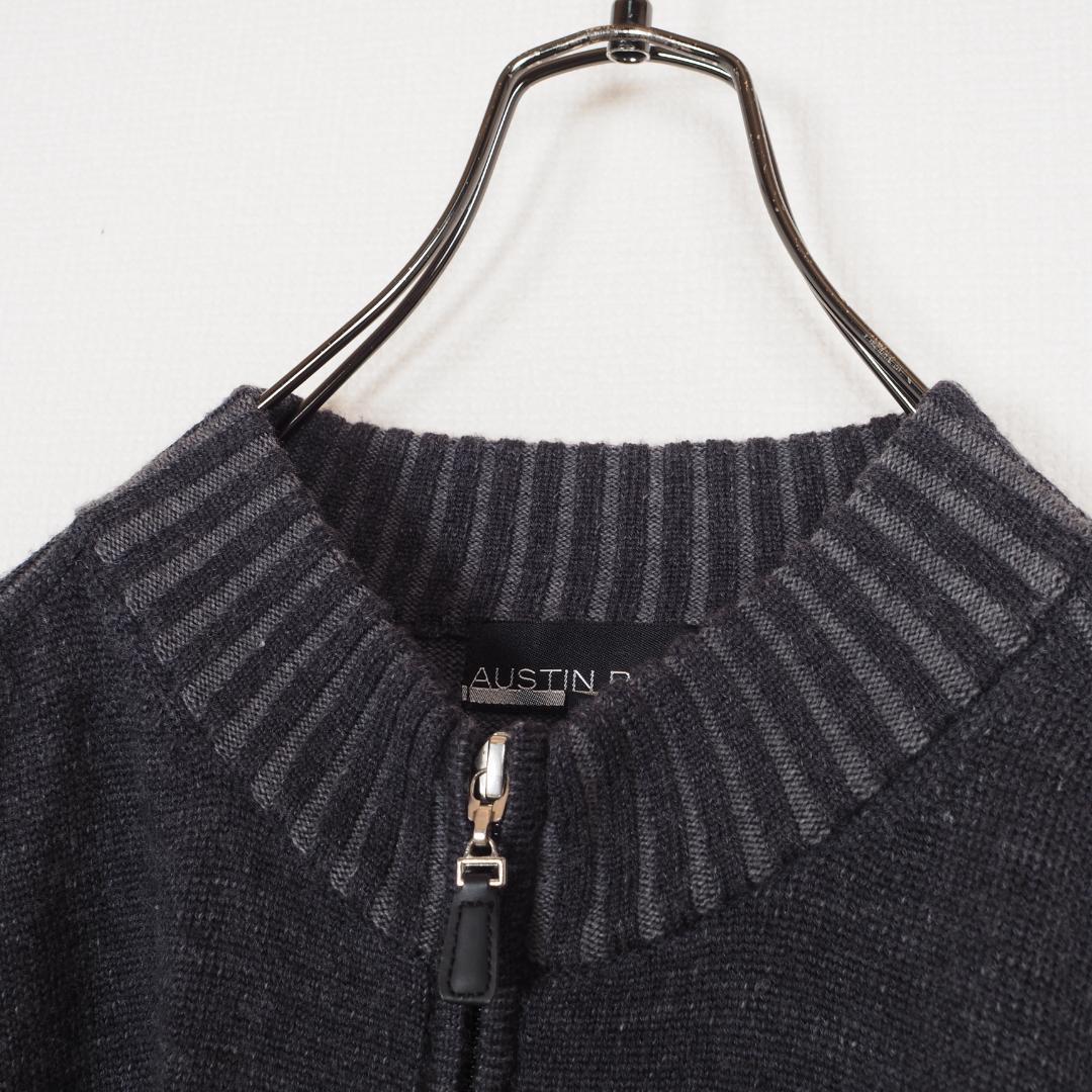 Y4822*オースチンリード☆ウール☆ジャケット☆ブルゾン☆紺ネイビー Y4822*オースチンリード☆ウール☆ジャケット☆ブルゾン☆紺ネイビー