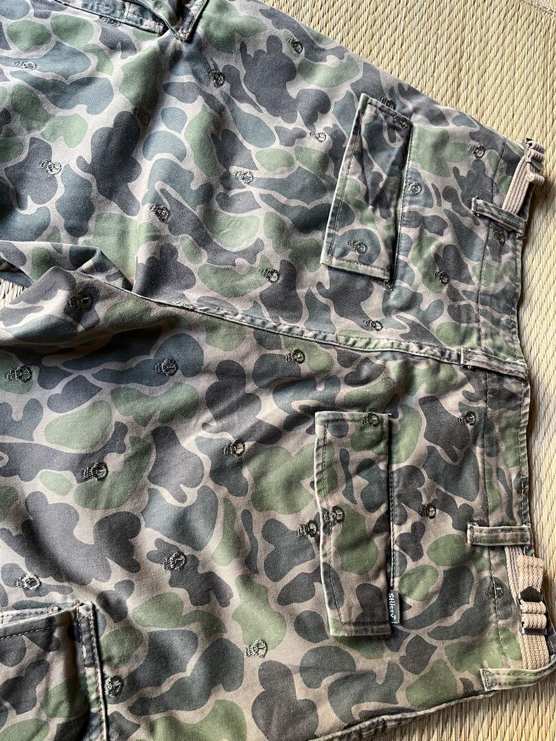 OLD stussy カモフラカーゴパンツ サイズ32 スカル ドクロ