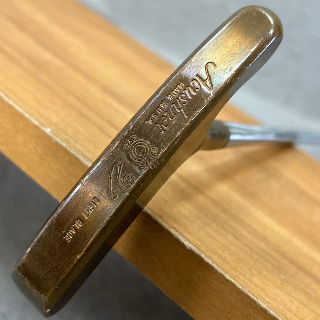 アクシネット　ブルズアイ　メンズゴルフパター　カーボン　右利き用　PT　ピン型