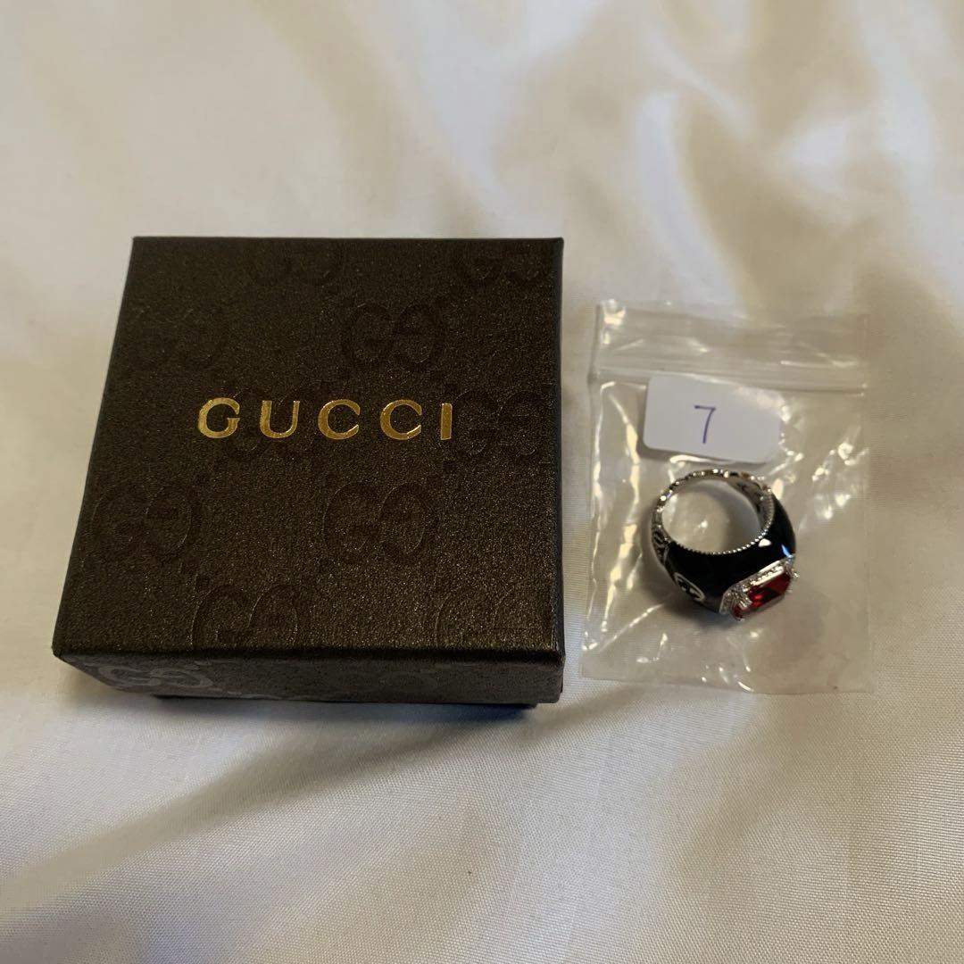 GUCCI リング ラインストーン 7号
