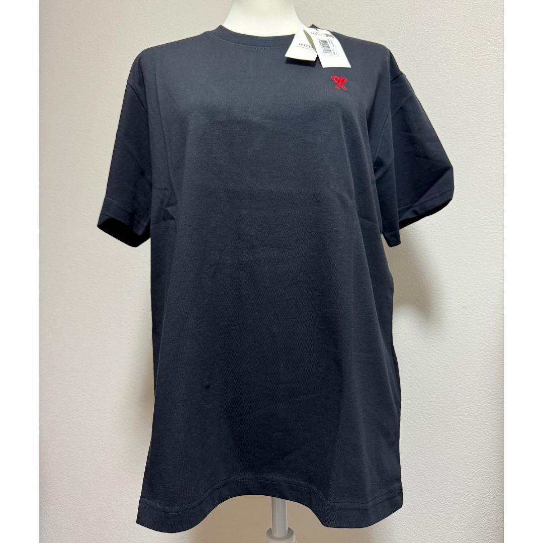 新品・タグ付き】AmiParis アミパリス Tシャツ 黒 L ユニ