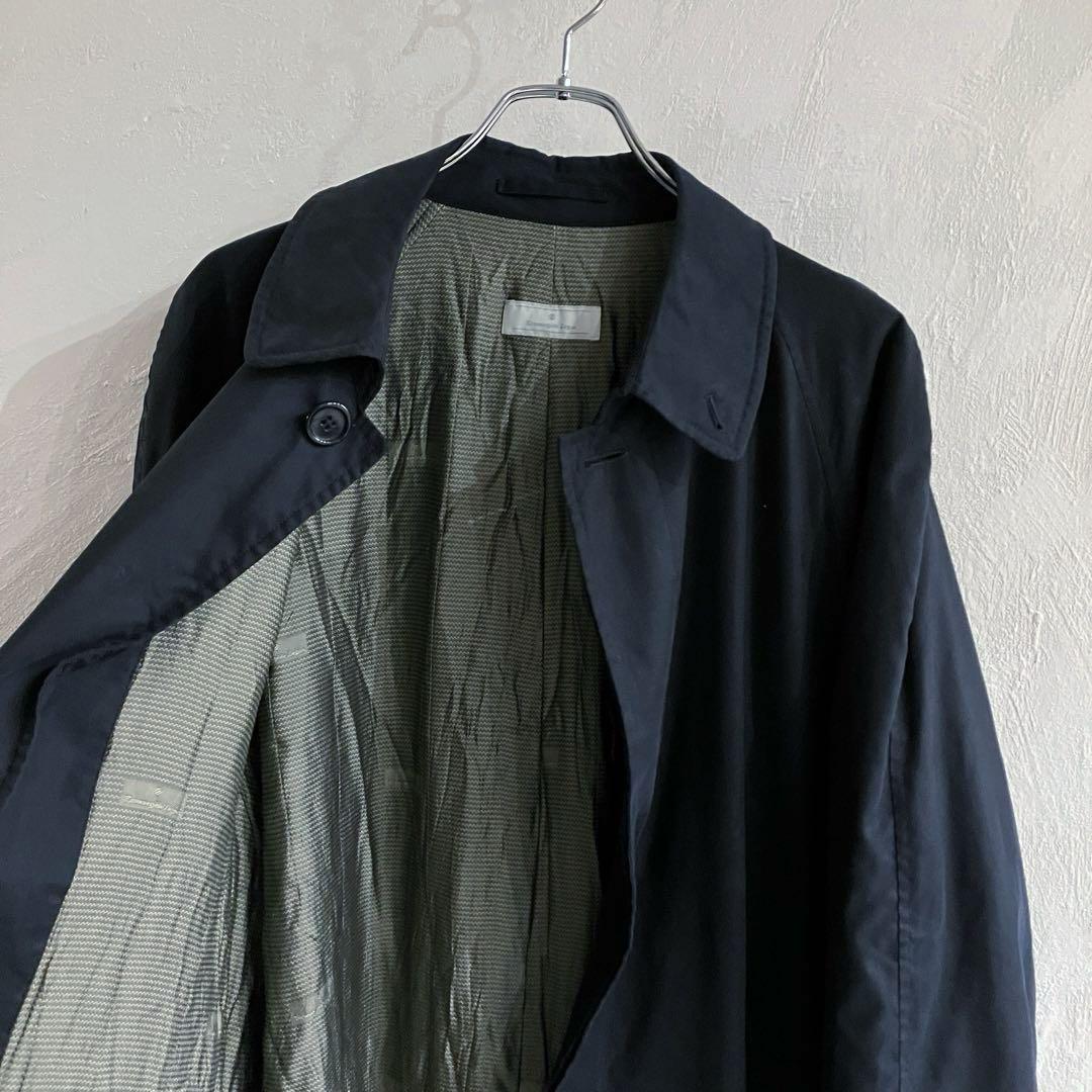 イタリア製 Ermenegildo Zegna ステンカラーコート ネイビー