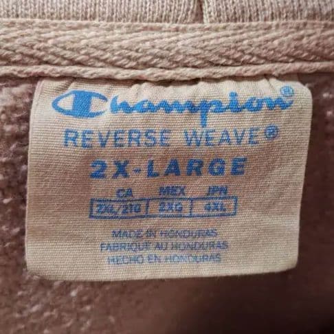 一点物2XLビッグサイズ チャンピオンリバースウィーブセルフタイダイ染めパーカー