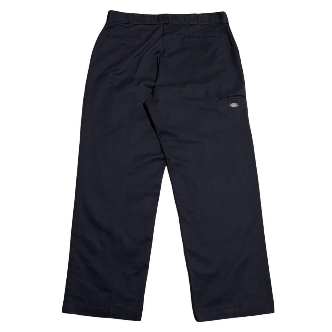 極太 90s Dickies ディッキーズ ダブルニー ブラック メキシコ製