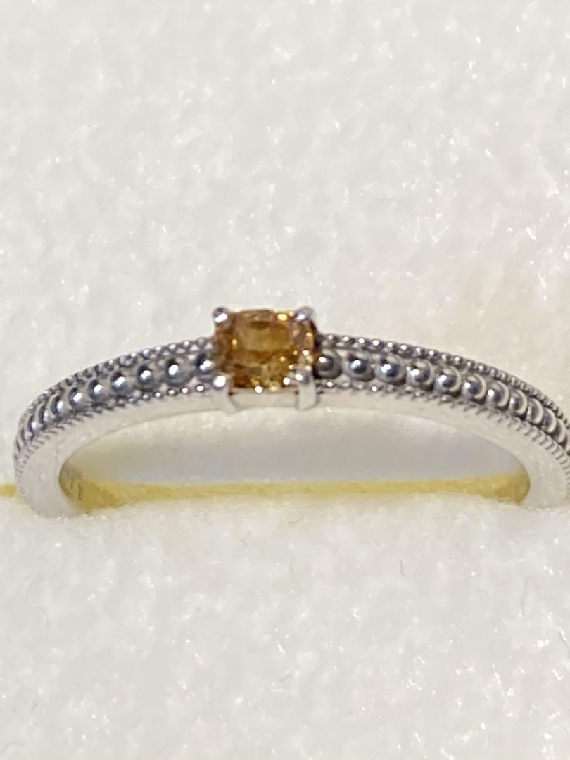 FANCY DEEP YELLOW ORANGE オレンジダイヤモンド リング