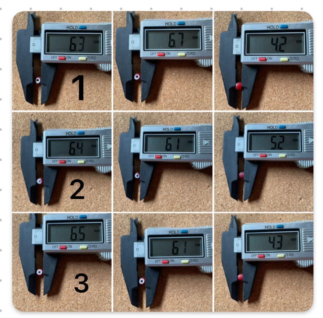 金赤 アンティークホワイトハーツ約6mm9個セット目立った傷や汚れなし