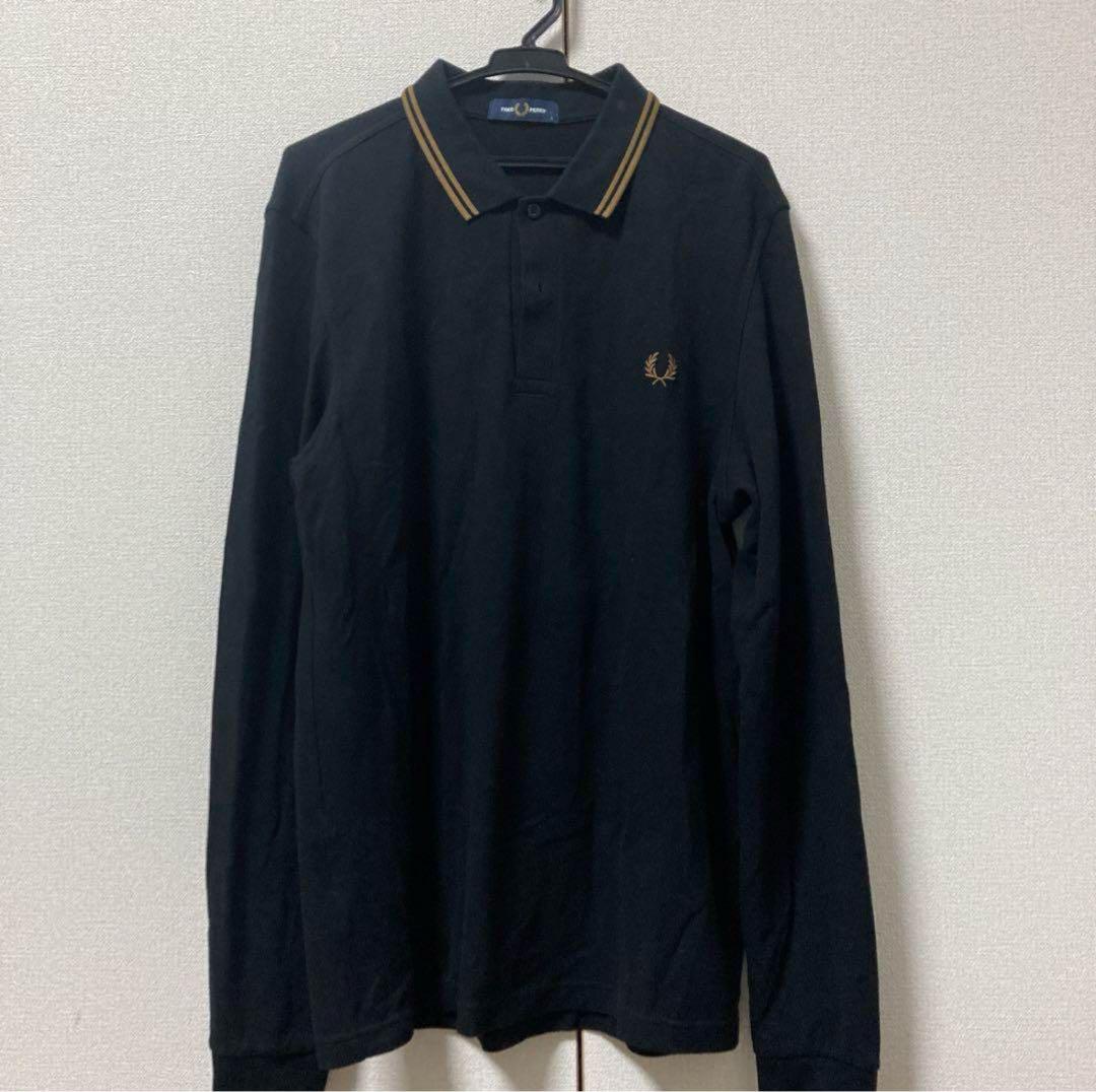 Fred Perry 長袖ポロシャツ 黒