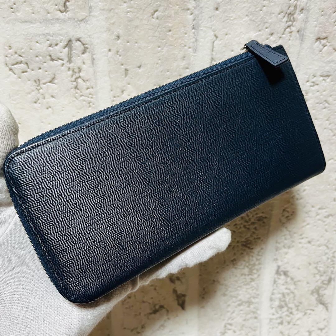 美品 ポーター カレント 吉田カバン 長財布 ラウンドジップ ネイビー 9140 美品 ポーター カレント 吉田カバン 長財布 ラウンドジップ