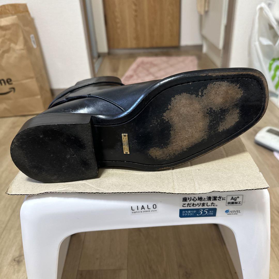 GUCCI グッチ ブーツ クロスベルト ゴールド金具 42E メンズ