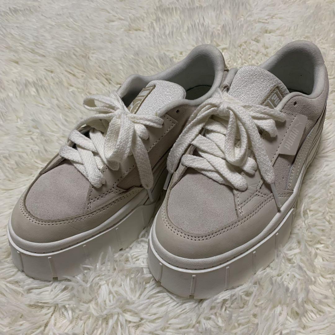 PUMA プーマ MAYZE メイズ 厚底スニーカー スウェード 24.5