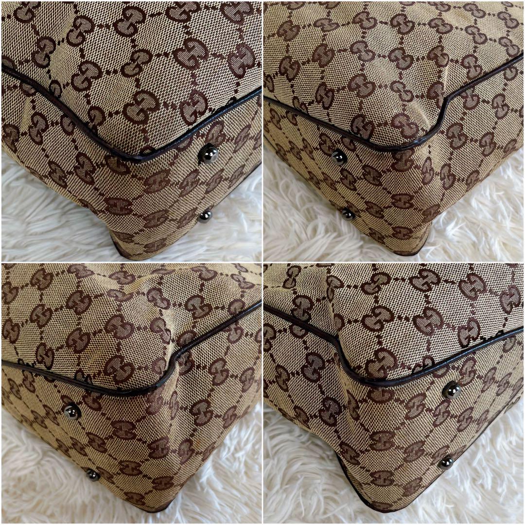 美品 GUCCI グッチ GGキャンバス ハンドバッグ トートバッグ