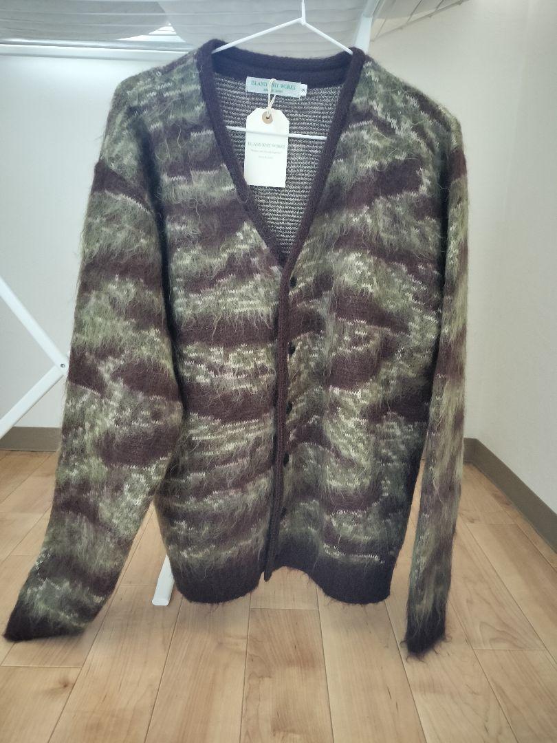 ◎新品 ISLANDKNITWALK SIZE2 Armyカーディガン