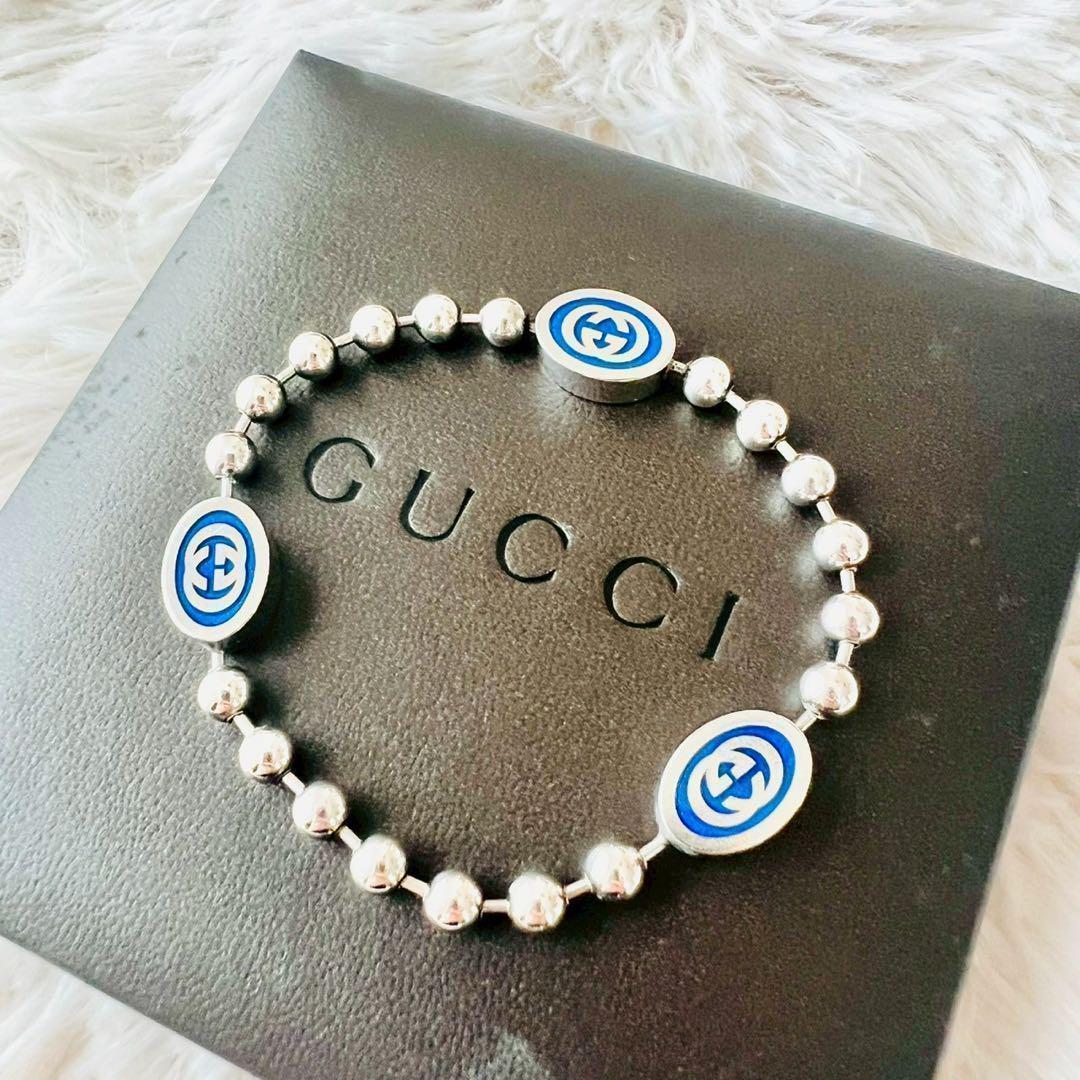 ✨美品✨グッチ ブレスレット インターロッキング Gロゴ ボール