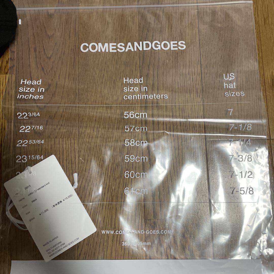 COMESANDGOES ベースボールキャップ