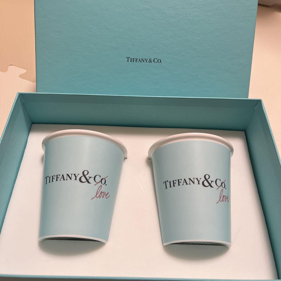【新品未使用】Tiffany & Co. ブルーカップ 2個セット NY限定品