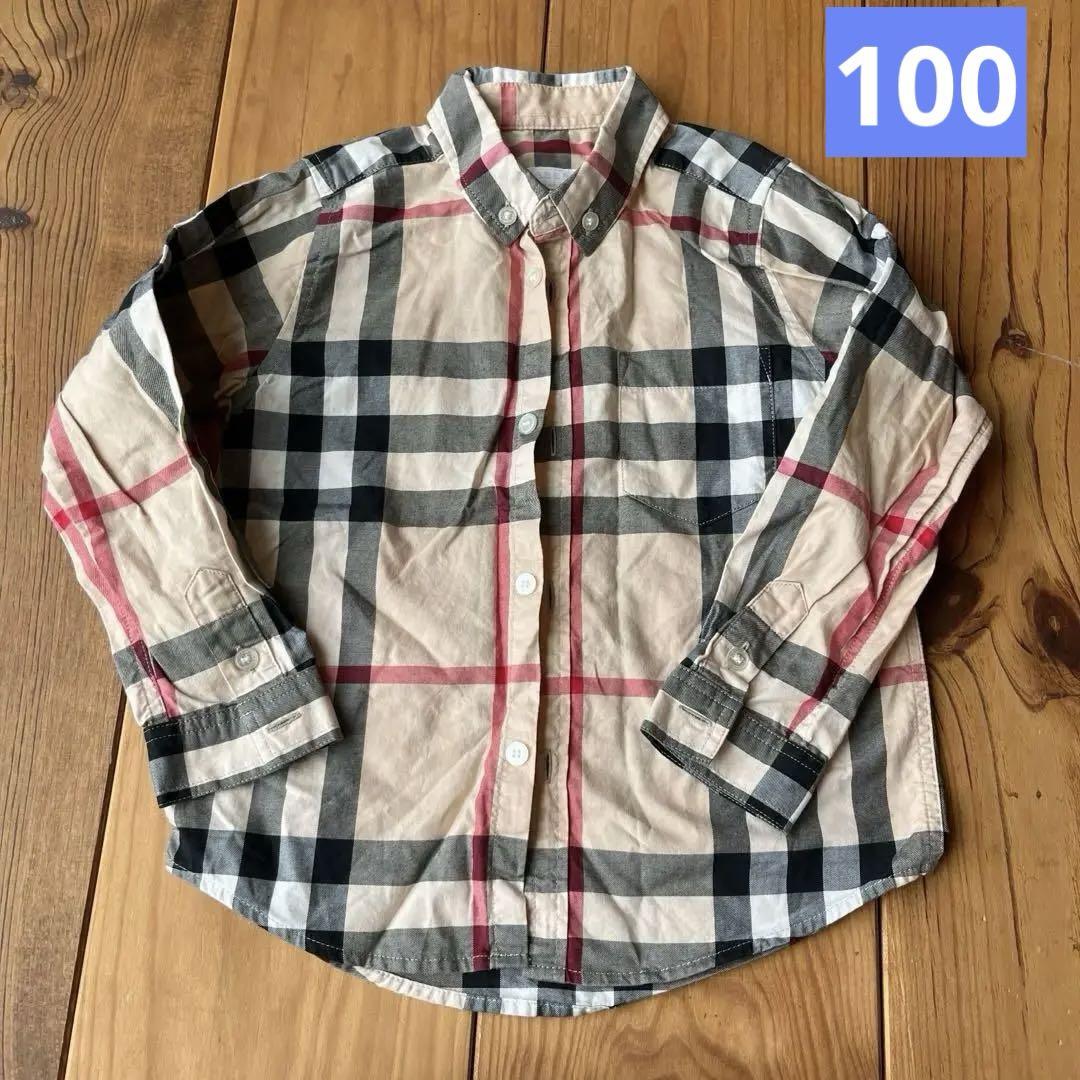 新品同様　バーバリーシャツ　100〜110サイズ　4歳 7,568円