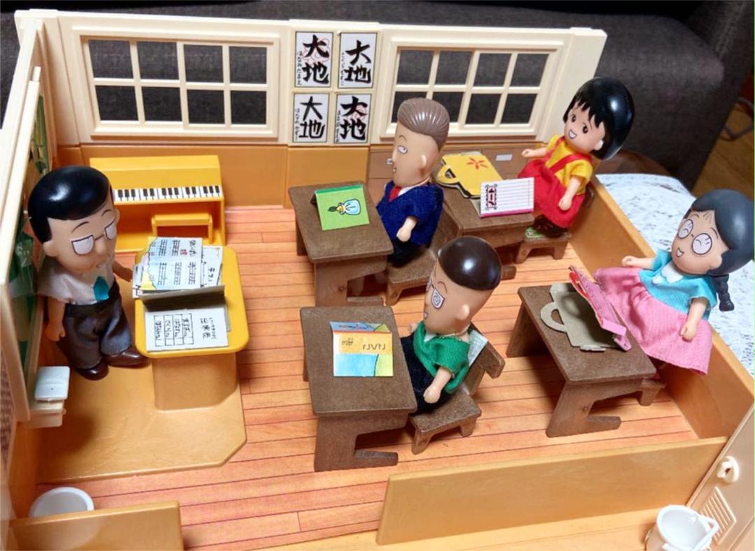 ちびまる子ちゃん みんなの学校 まるちゃんワールド TAKARA お人形付き