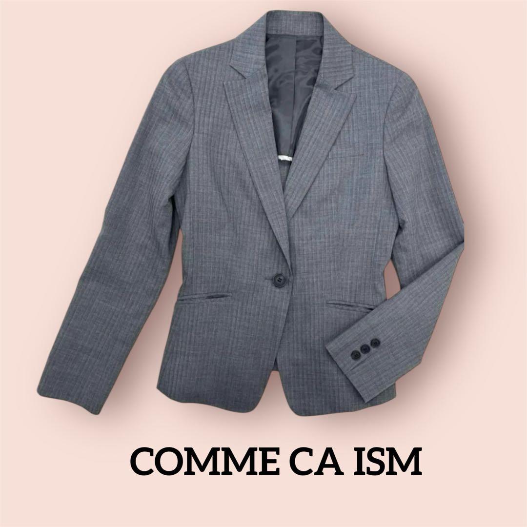店内商品がすべてレジにて半額！！ コムサイズム テーラードジャケット COMME CA ISM グレー スーツ・フォーマル・ドレス